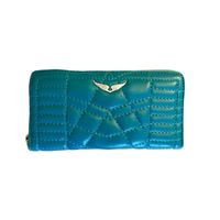 Zadig & Voltaire leather bag wallet tiffany color