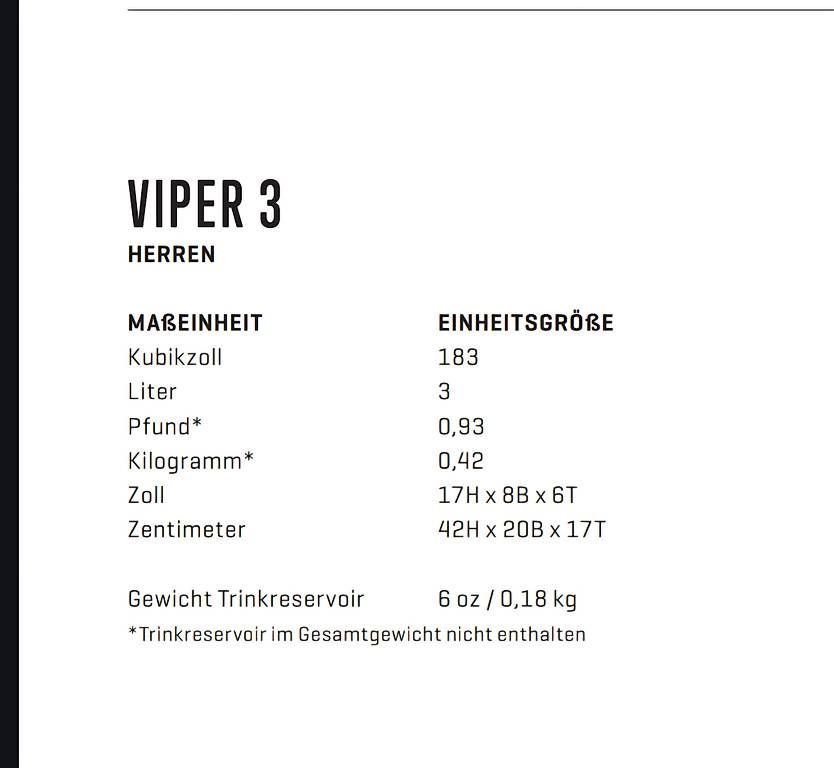 Zaini: Rucksack Osprey Viper 3 Liter  – Usato da Oeschgen venduto da sve_t9vg 1