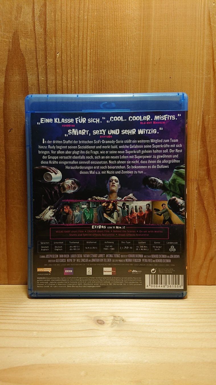 Tutti i DVDs: MISFITS Staffel 3 auf Blu-Ray – Usato da Wilderswil venduto da Exebub 1