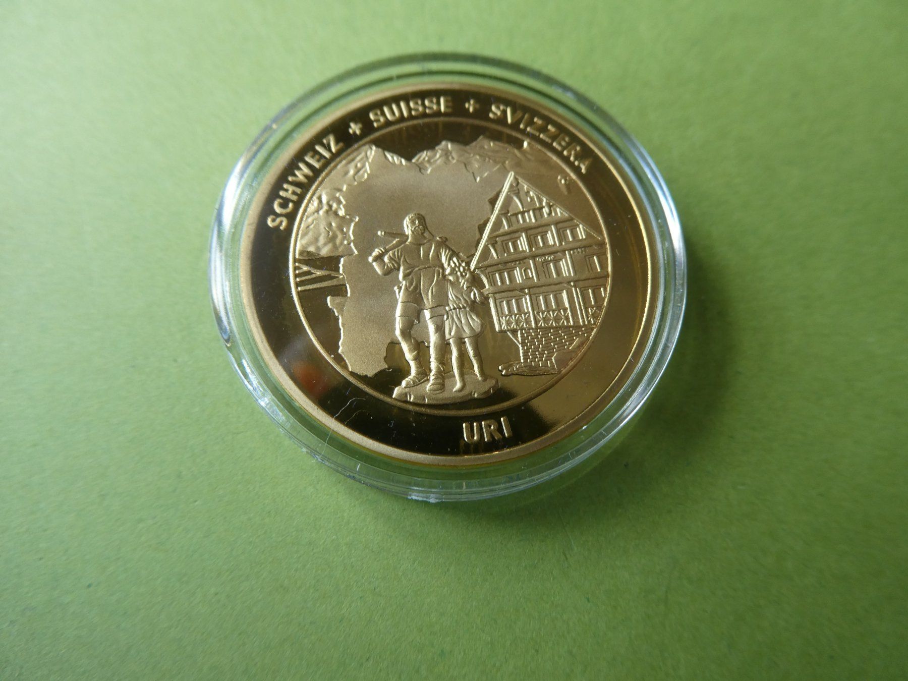 Medaglie: vergoldete Medaille PP 33 mm - Uri – Nuovo (secondo la descrizione) da Hinterforst venduto da Rohusri