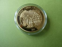 vergoldete Medaille PP 33 mm - Uri