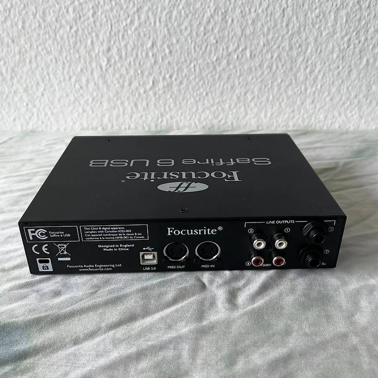 Attrezzatura per studi di registrazione: Focusrite Saffire 6 USB Audio Interface  inkl. USB-Kabel – Usato da Birsfelden venduto da maltw 1