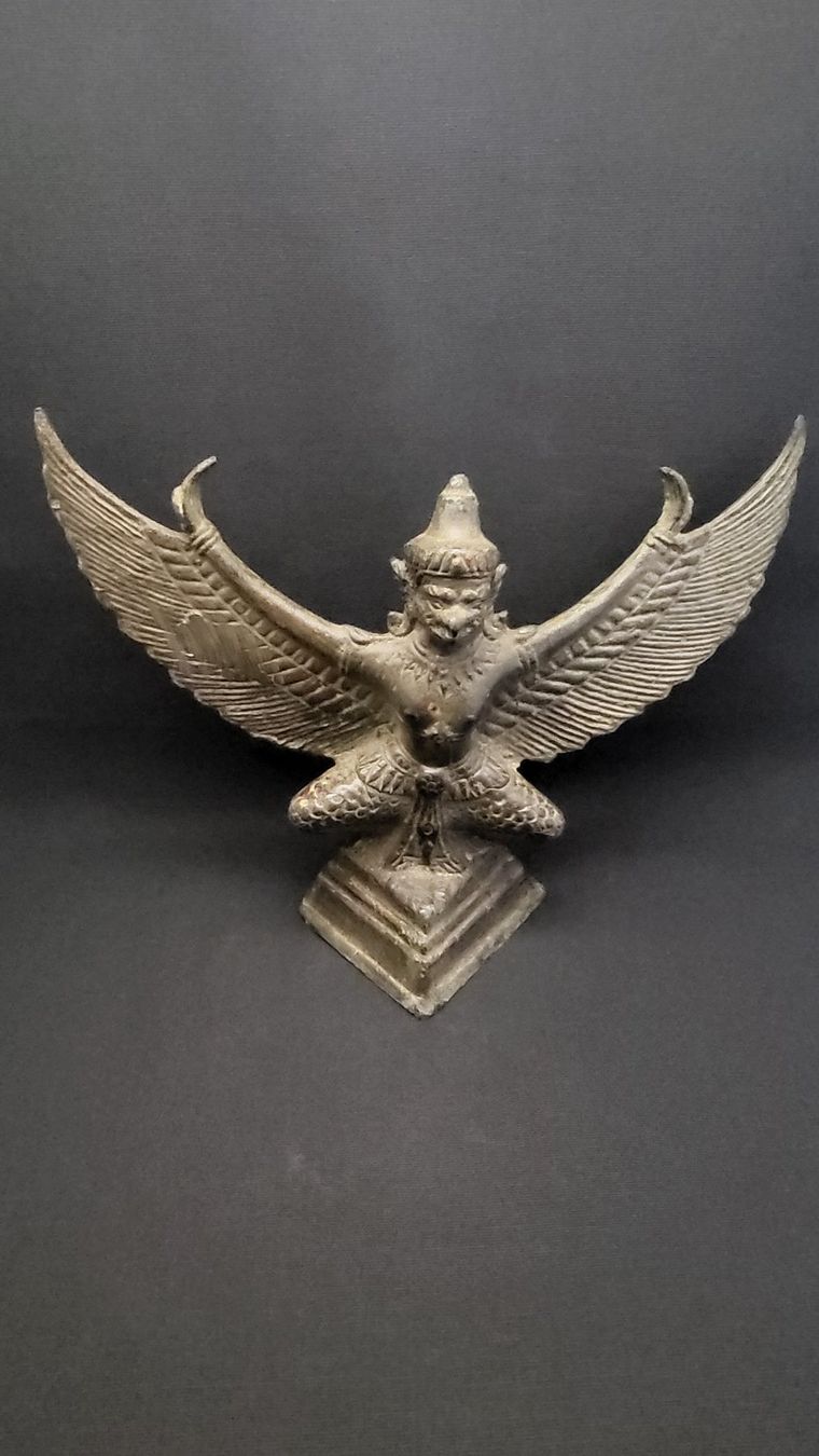 Statuette: Antike Bronze Garuda Statue, Schutz & Kraft – Usato da Basel venduto da spinne02 5