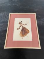 Tableau Danseuse Art Floral Pressé