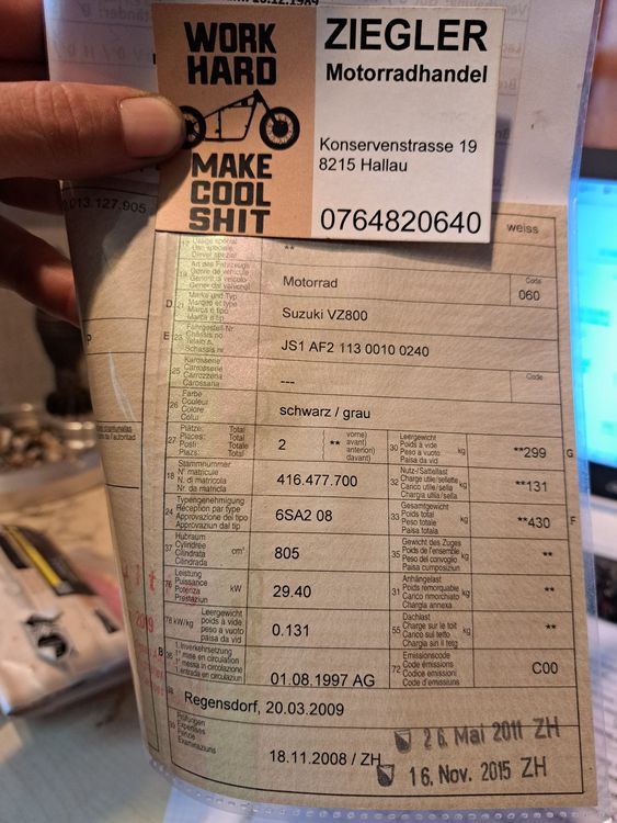 Suzuki VZ800 Marauder Chopper Motorschaden Lieferung möglich (Defekt ...