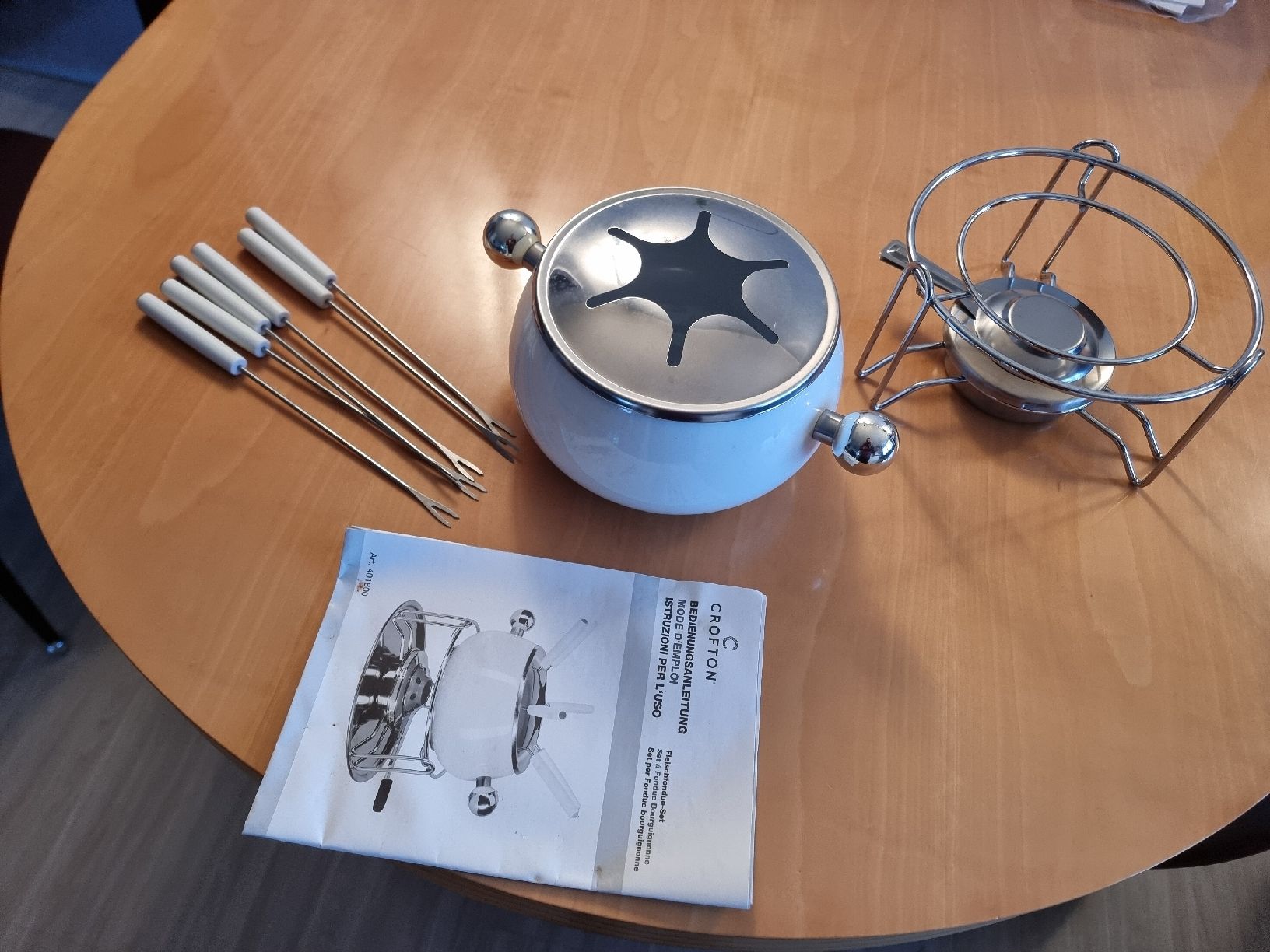 Padelle: Fleischfondue -Bourguignonne  Set – Nuovo (secondo la descrizione) da Uetendorf venduto da .Eidgenosse. 6