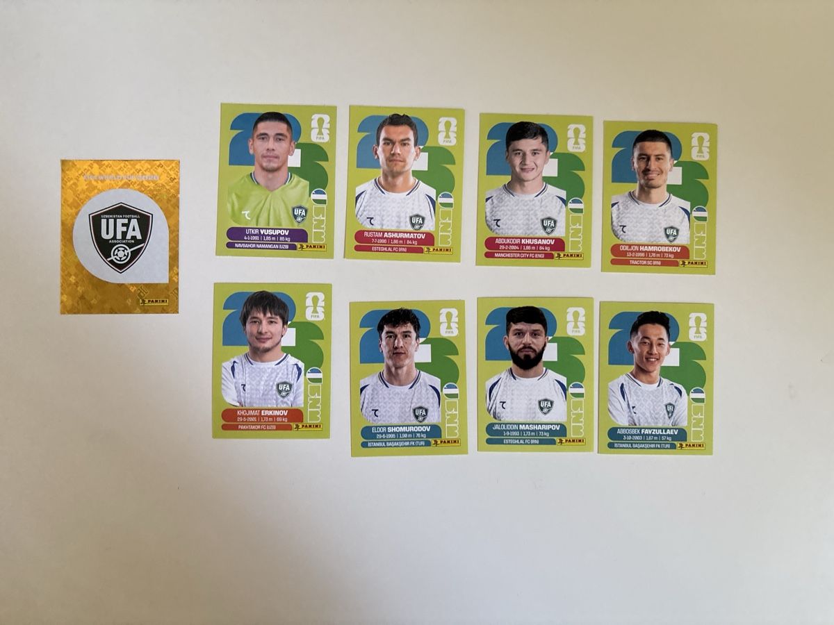 Panini Carte collezionabili: Panini: UZB 1,2,7,9,10,15,16,18,20 – Nuovo (secondo la descrizione) da Basel venduto da min_xq6x