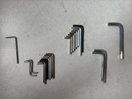 Werkzeugsatz /Innensechskant-Schlüssel / Gr. 3, 4, 5, 6, 8