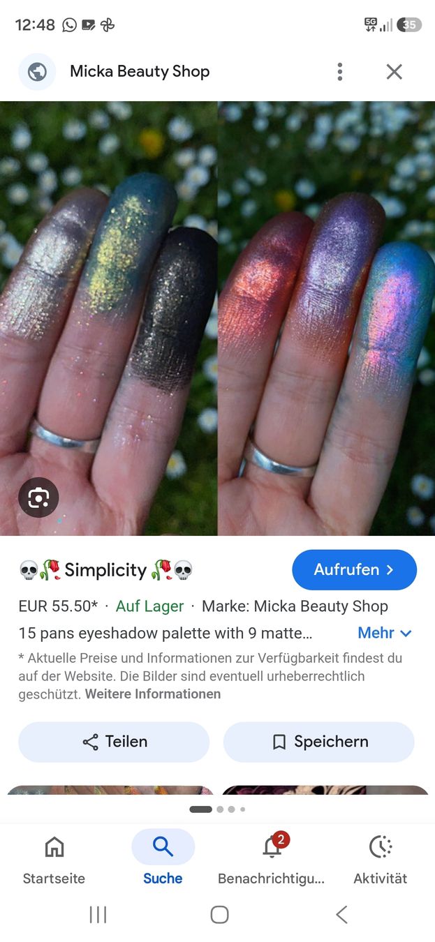 Make-up: Micka Beauty Lidschatten Palette  – Usato da Uster venduto da mikedizzy84 2