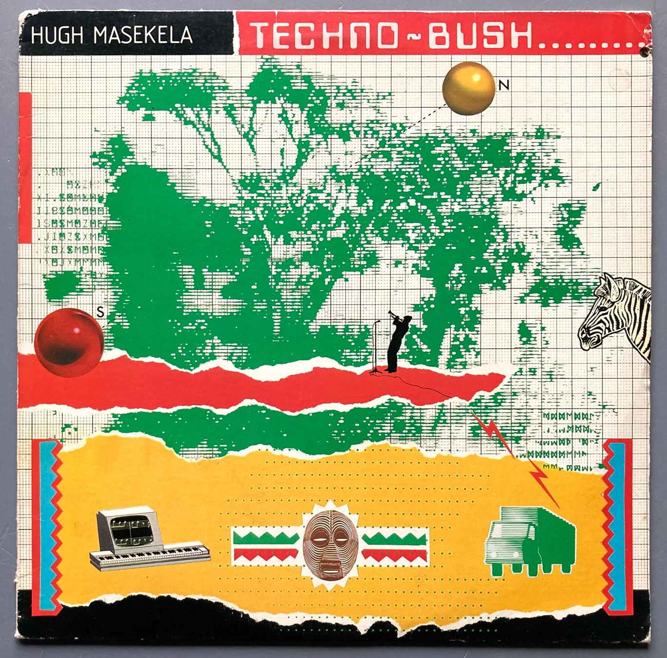Schallplatten: HUGH MASEKELA - TECHNO-BUSH – Gebraucht aus Poliez-Pittet von Newtown-Records