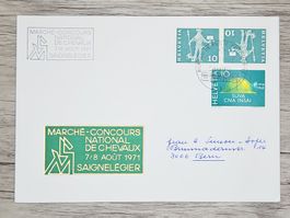 CL17 Enveloppe + Timbre Suisse 1971