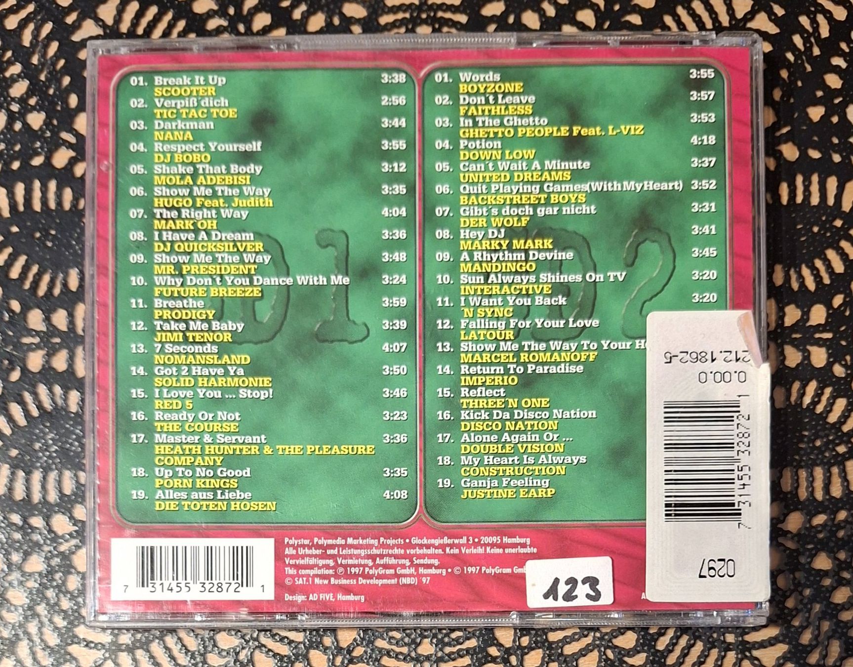 CDs: Mega Hits 97 Die Erste,2CD Pop Hit Compilation Sampler 1997 – Gebraucht aus Schönenberg TG von breiti12 1