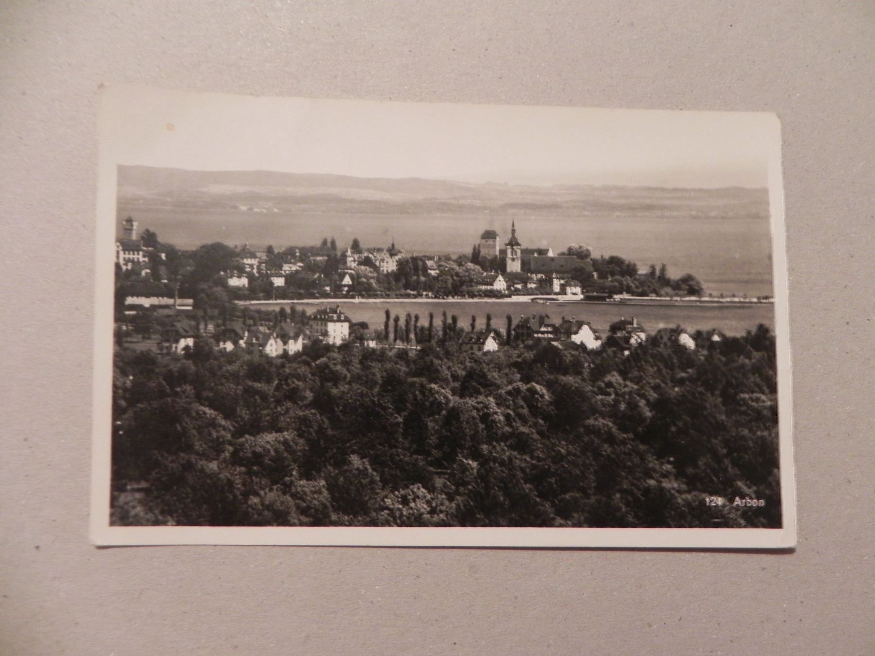 Cartoline postali: Ansichtskarte Arbon Photo Max Burhardt – Usato da Siebnen venduto da krimsie