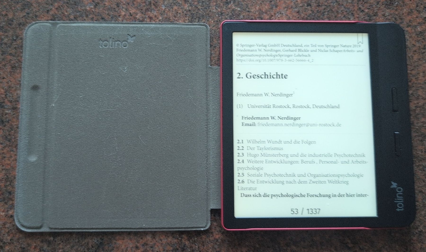 Tolino Tablet PC: Tolino E-Reader vision 5, mit Hülle, wie neu – Gebraucht aus Zürich von fschenkel 6