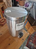 Abfallkübel, Treteimer Berilo 7L Edelstahl neuwertig