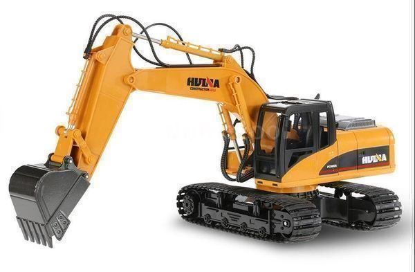 Modellismo RC: RC Schaufelbagger - RC Bagger Digger 1550, RTR, Huina – Nuovo e nell'imballaggio originale da Entlebuch venduto da Hebu