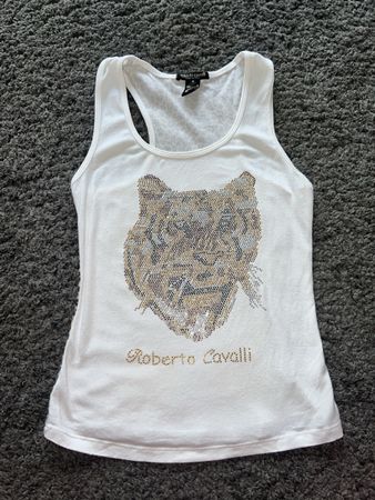 Roberto Cavalli Top, Gr. S,Animal Print!