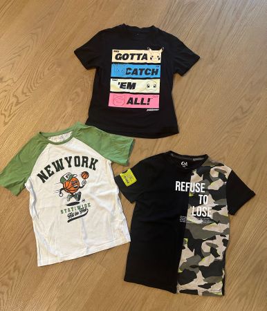 3 T-Shirts Gr.134-140
