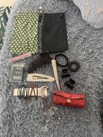 Haarschmuck Klammer/ 2xBrillenetui/ Fake nassencrystale/ etc