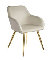 Stuhl creme/gold