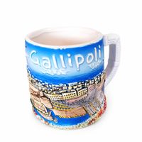 Gallipoli Souvenir Tasse 3D – Italien Keramik Becher