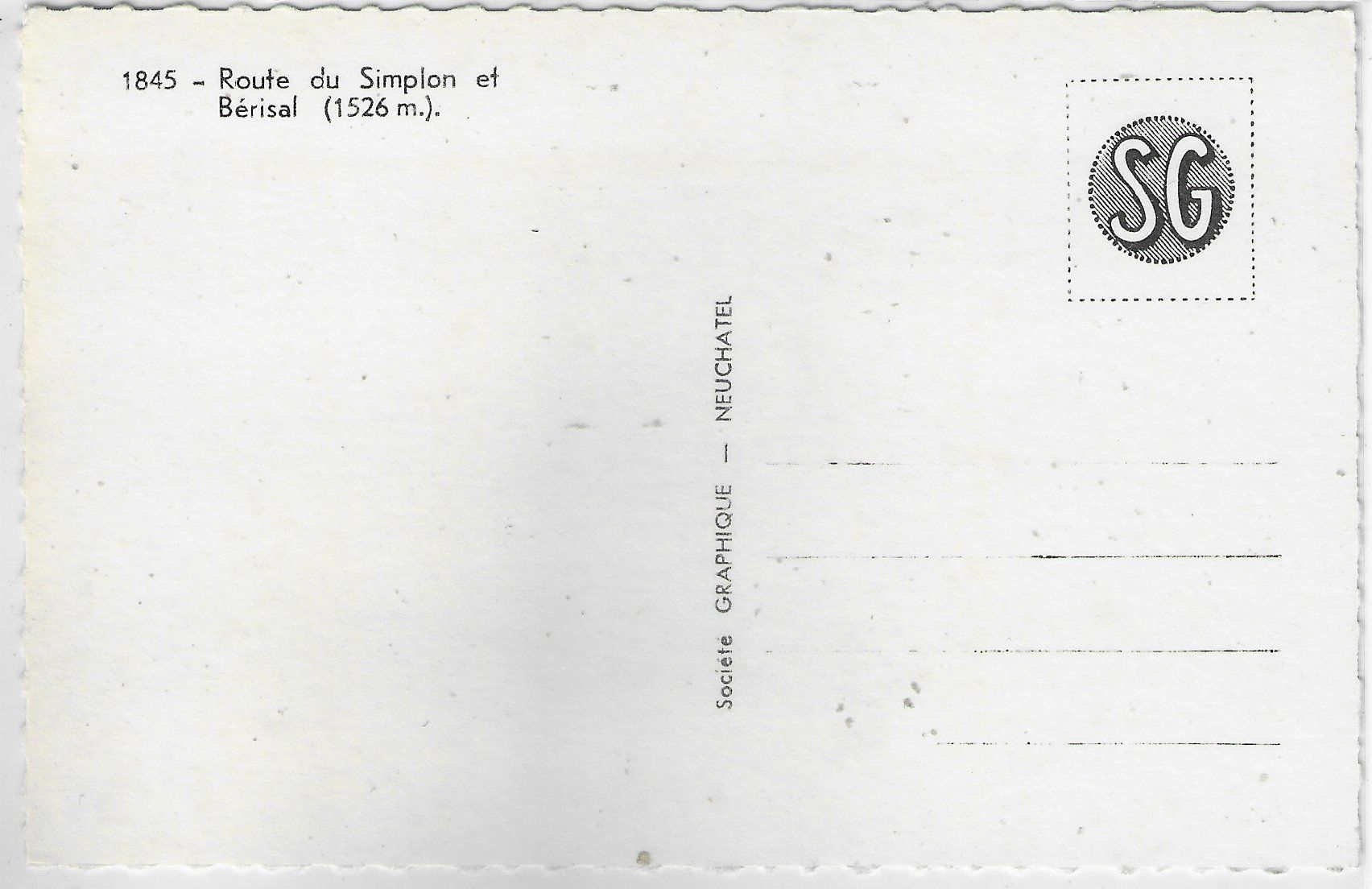 Cartoline postali: Route du Simplon et Berisal – Usato da Ettingen venduto da Kartenplanet 1