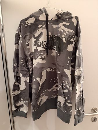 The North Face felpa con cappuccio camo grigio XL