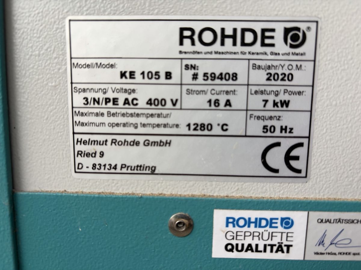 Tutte le macchine: Rohde Ke 105 b Brennofen Keramik – Usato da Gretzenbach venduto da livulove 6