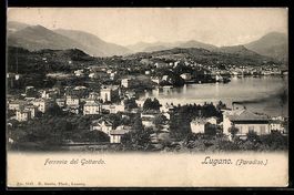 Lugano, Paradiso, Ferrovia del Gottardo