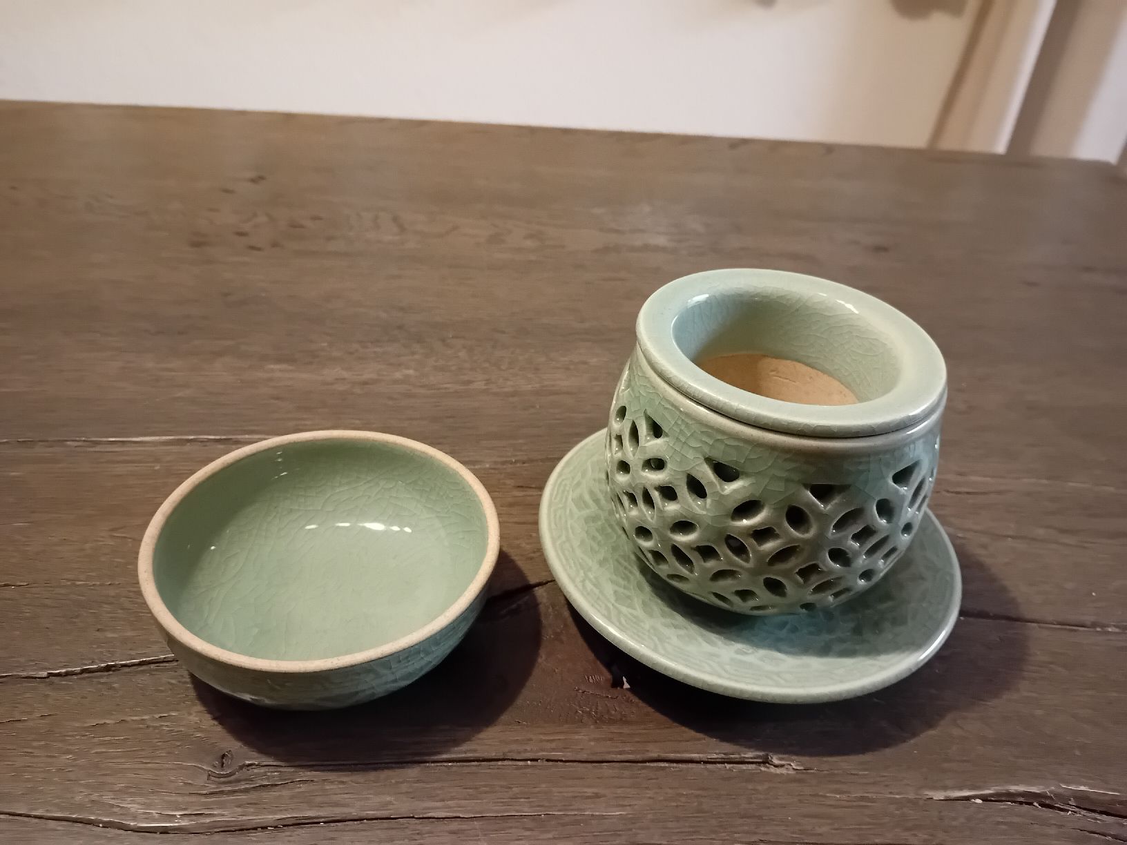 Geschirrsets: Koreanisches Tee-Set,  Celadon Geschirr, 8-teilig – Neu (gemäss Beschreibung) aus Elgg von Feuerpferd7777-1966 9