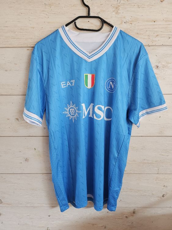 Maillot Vintage Lotto SSC Napoli Home 1994/1995 – Taille L Adulte – Bleu