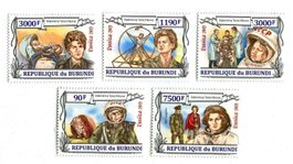 Briefmarken "Raumfahrt. Walentina Tereschkowa". Burundi