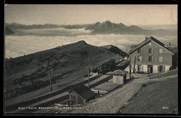 Rigi-Kulm, Bahnstation der Bergbahn übe