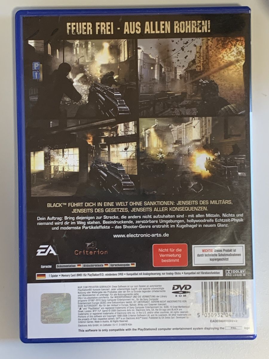 Sony Giochi: PS2 - Black – Usato da Ostermundigen venduto da RG-Collector 1