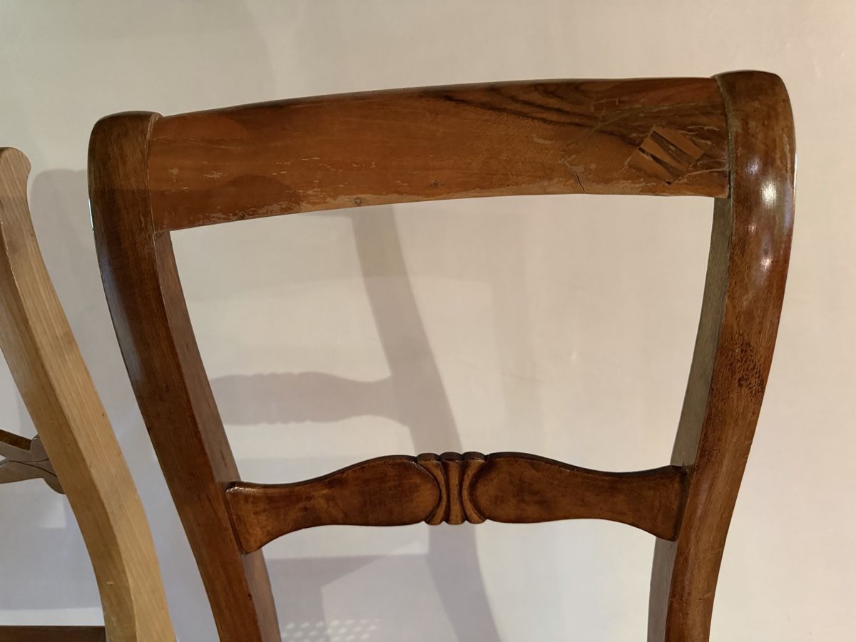 Stühle: 2 biedermeier geflecht stühle mit neuem jonc geflecht – Gebraucht aus amden von horizontblau01 8