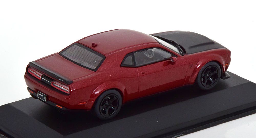 Dodge Modellini d'auto: Dodge Challenger Demon 2018 Octane red met. / matt-schwarz – Nuovo e nell'imballaggio originale da Gerlafingen venduto da espero88 1