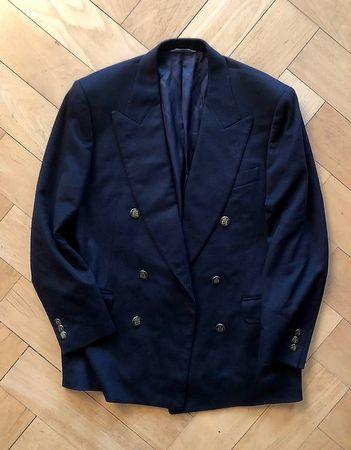 Vintage Canali Blazer, navy, Grösse 48, Loro-Piana-Kaschmir