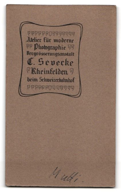 Fotografie & Manifesti: Fotografie C. Sevecke, Rheinfelden, Klei – Usato da Berlin venduto da bartko-reher 1