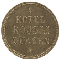 Jeton Hotel Rössli Luzern 25 Rappen