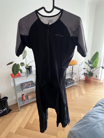 Triathlon Anzug Orca schwarz grau Grösse M guter Zustand