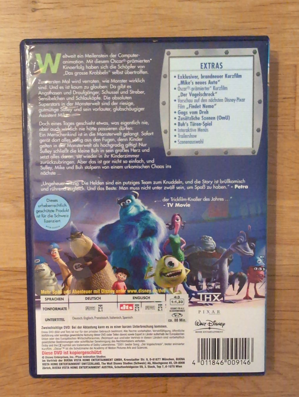 Alle DVDs: Die Monster AG – Gebraucht aus Heimiswil von schlaefli83 1
