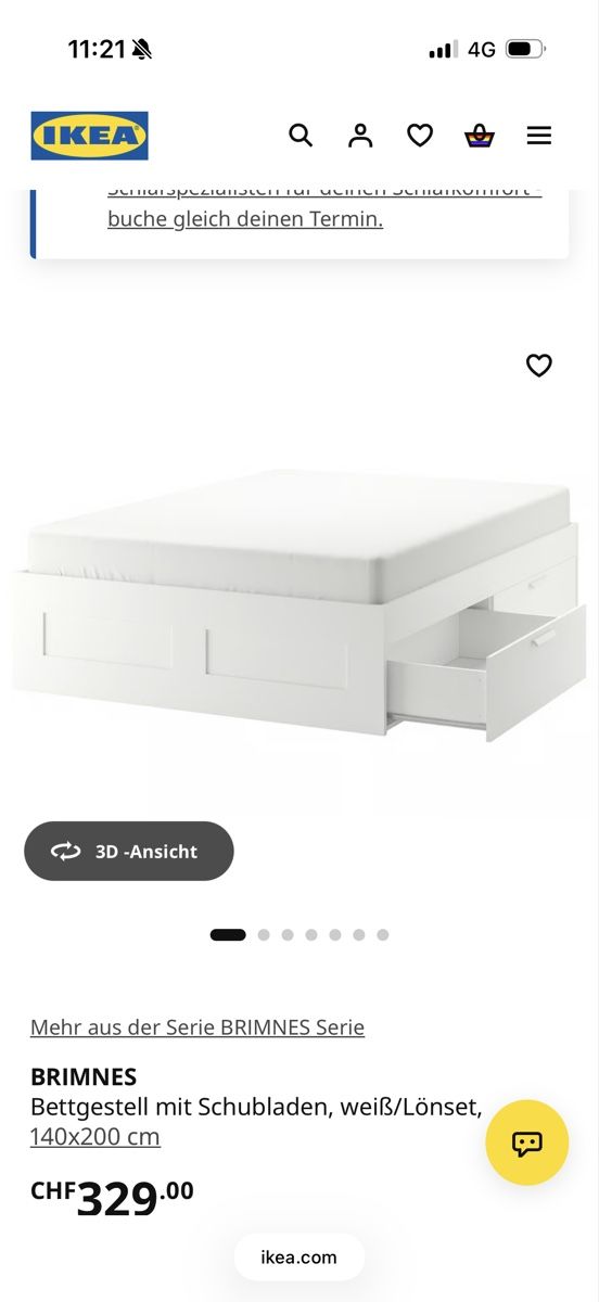Ikea Betten: IKEA Bett BRIMNES – Gebraucht aus Rickenbach SZ von mar_np8d 2