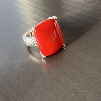 Neuer Thomas Sabo Ring, Silber, Koralle, Rarität, Gr. 56
