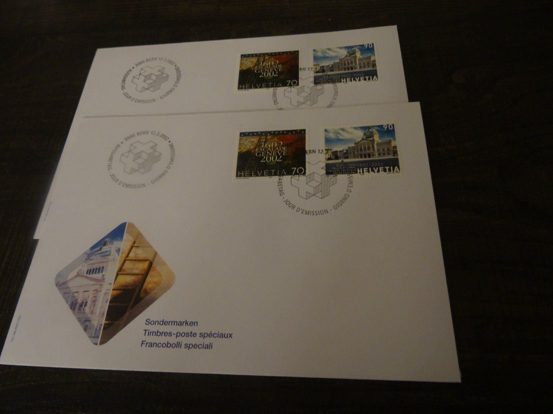 Tous les timbres: FDC 2002 Sondermarken 2 Stück – D'occasion à Olten par pechsisa1