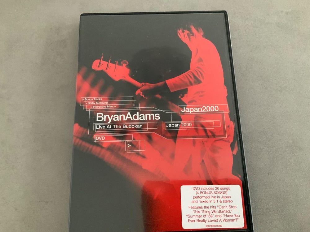 Bryan Adams, Live at the Budokan, Japan 2000, DVD Kaufen auf Ricardo