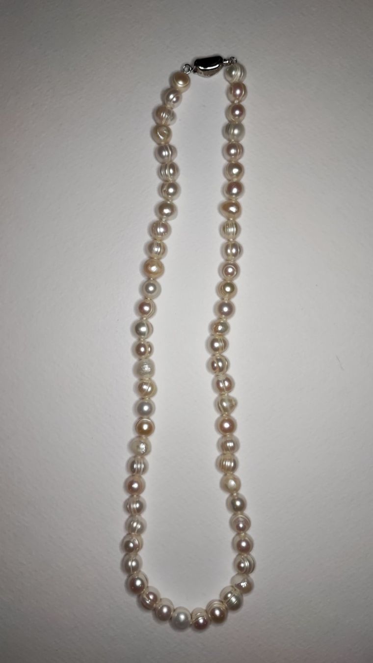 Ketten: Elegante Süsswasserperlenkette 925 Perlen – Neu (gemäss Beschreibung) aus Gstaad von Kunst1996