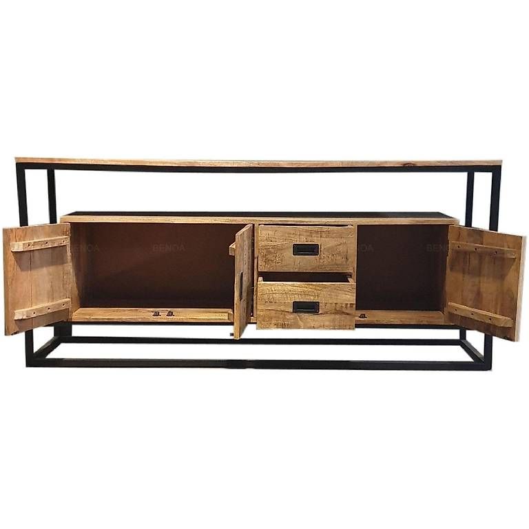 Cassettiere: Sideboard Iron Air Mangoholz Eisen 180 – Nuovo (secondo la descrizione) da Zollikofen venduto da uniqueroom 1