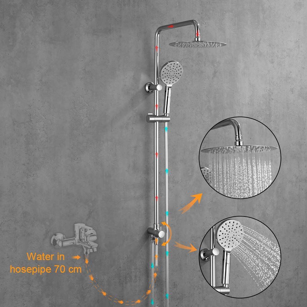 Douches: Duschsystem Duschset Duschsäule Regendusche 25cm Handbrause – Neuf avec emballage d'origine à Zürich par NovaDen 5