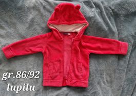 Kuschel Jäckli mit Kapuze grösse 86/92
