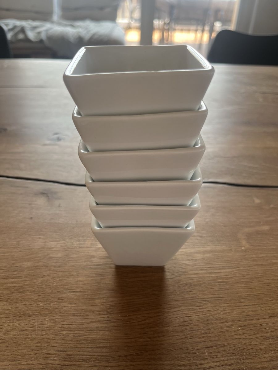 Ciotole: 6x viereckige Apero Schälchen – Usato da Plaffeien venduto da CN83 1